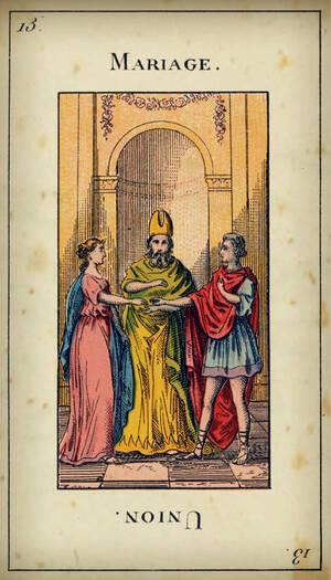 carte tarot etteilla mariage 13 carte tarot etteilla mariage 13