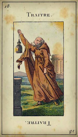 tarot etteilla carte 18 traitre