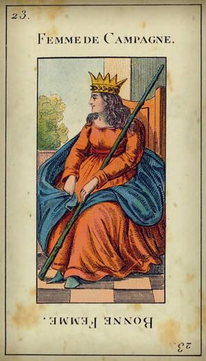 tirage tarot etteilla Carte 23 : La Reine