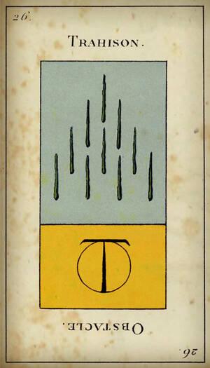 tirage tarot etteilla Carte 26 : Dix de Bâton