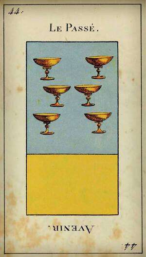 tirage tarot etteilla Carte 44 : Six de Coupe