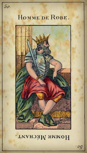 tarot etteilla carte 50 homme de robe homme méchant tarot etteilla carte 50 homme de robe homme méchant