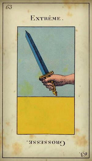 tirage tarot etteilla Carte 63 : As d&rsquo;Épée
