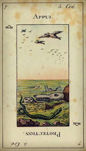 tarot etteilla carte 7 appui protection balance
