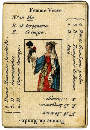 tirage tarot etteilla Petit Étteilla : Dame de Pique