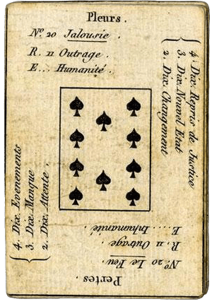tirage tarot etteilla Petit Étteilla : Dix de Pique