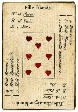 tirage tarot etteilla Petit Étteilla : Huit de Cœur